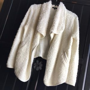 Wooly White Cardigan